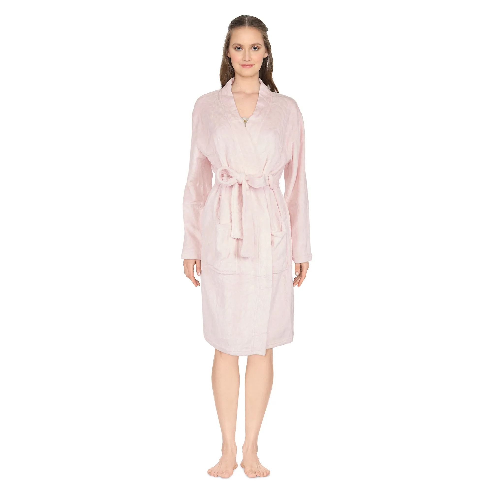 Carisma Women's Short Burnout Robe sold by Giant Tiger product image thumbnail 3