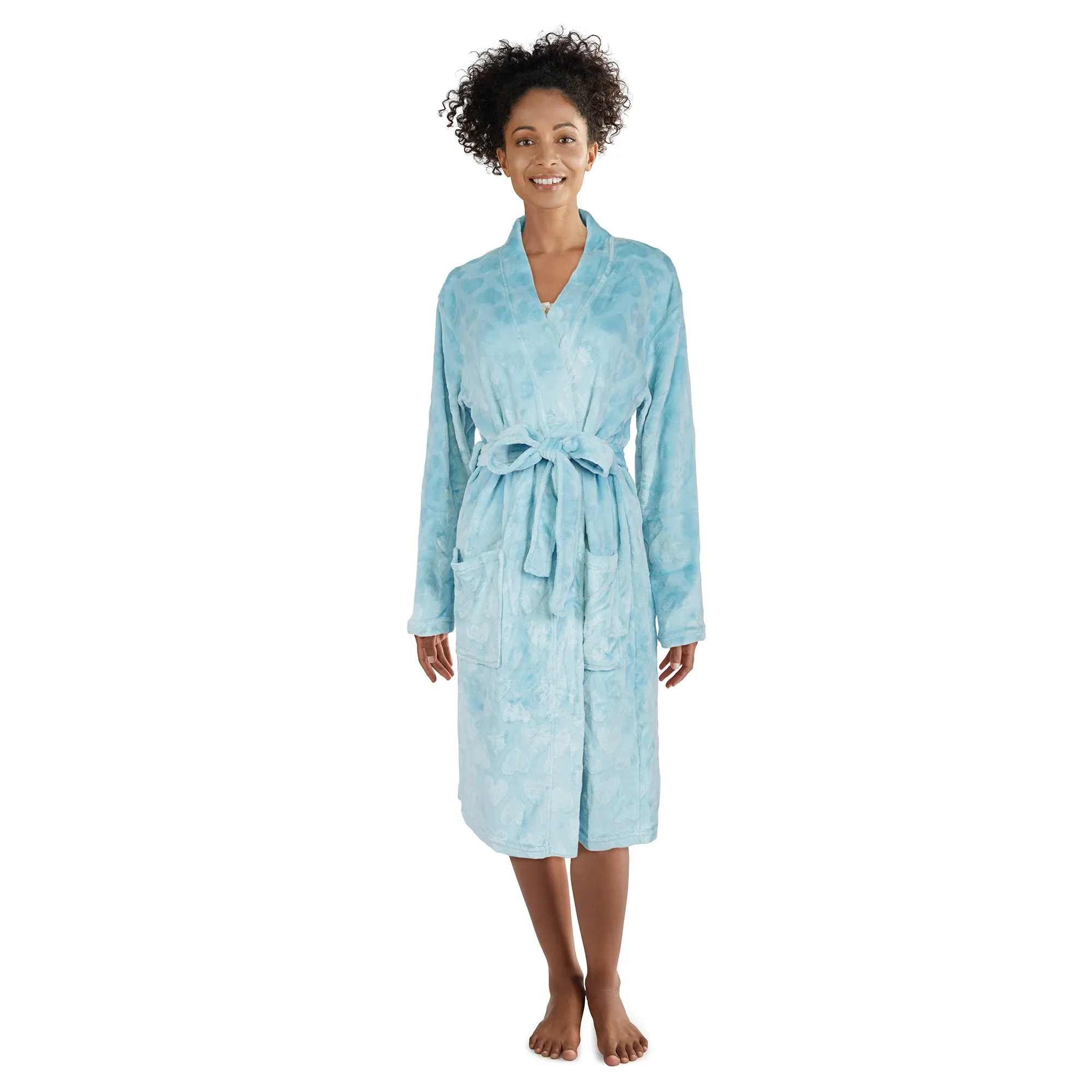 Carisma Women's Short Burnout Robe sold by Giant Tiger