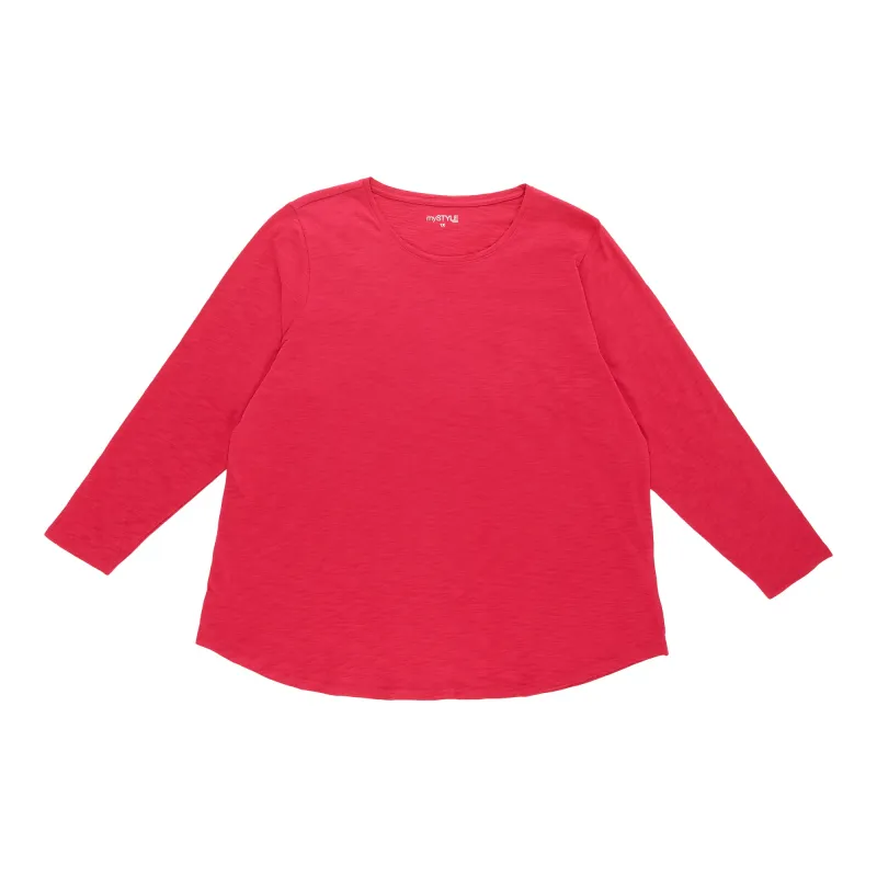 mySTYLE Women's Plus Long Sleeve Top sold by Giant Tiger