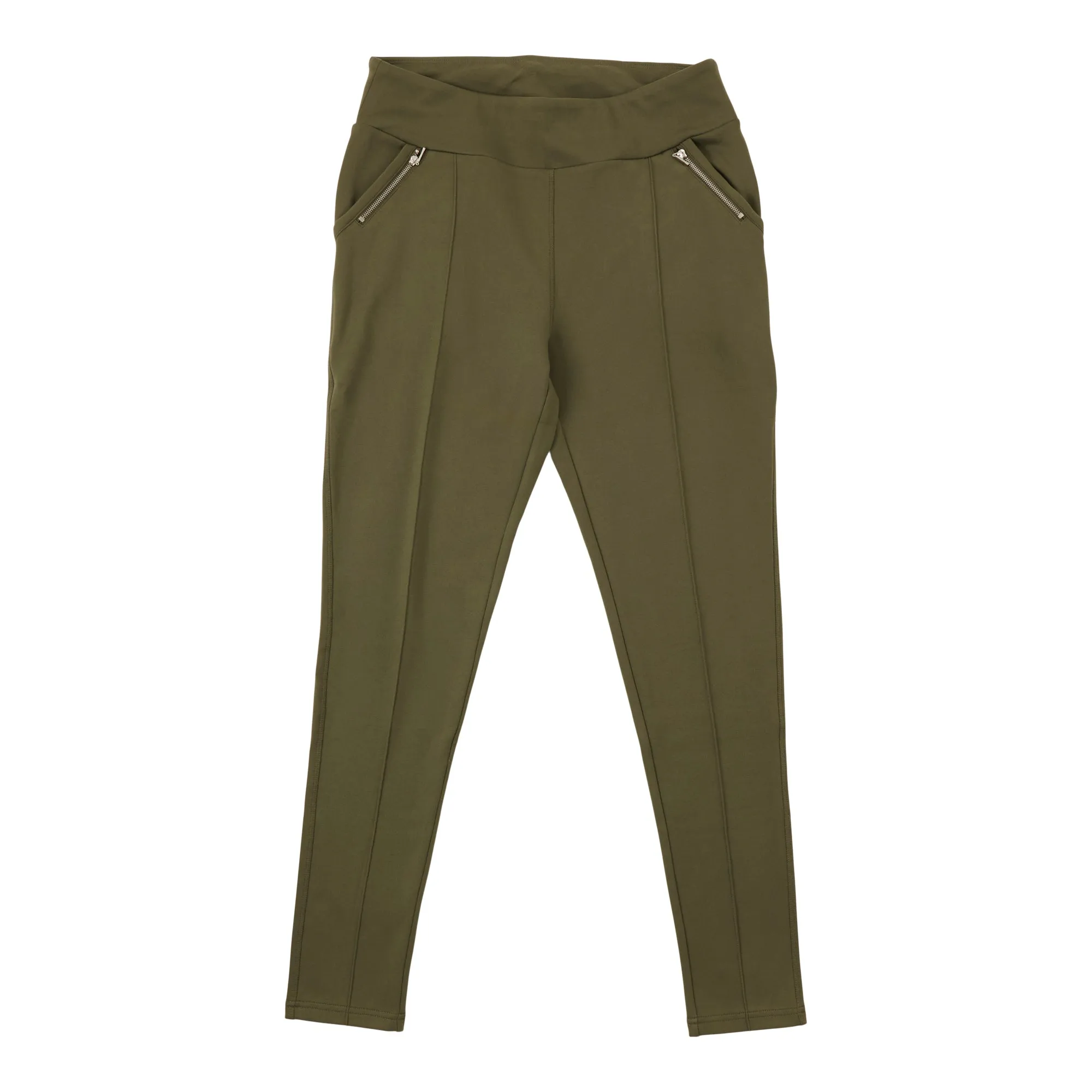 lily morgan Women's Solid Knit Scuba Pants with Zipper sold by Giant Tiger product image thumbnail 2