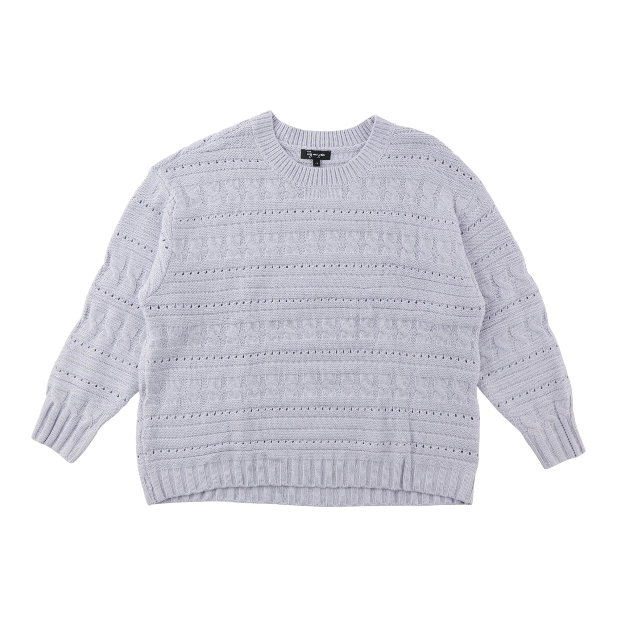 lily morgan Women's Plus Stitch Pullover Sweater sold by Giant Tiger