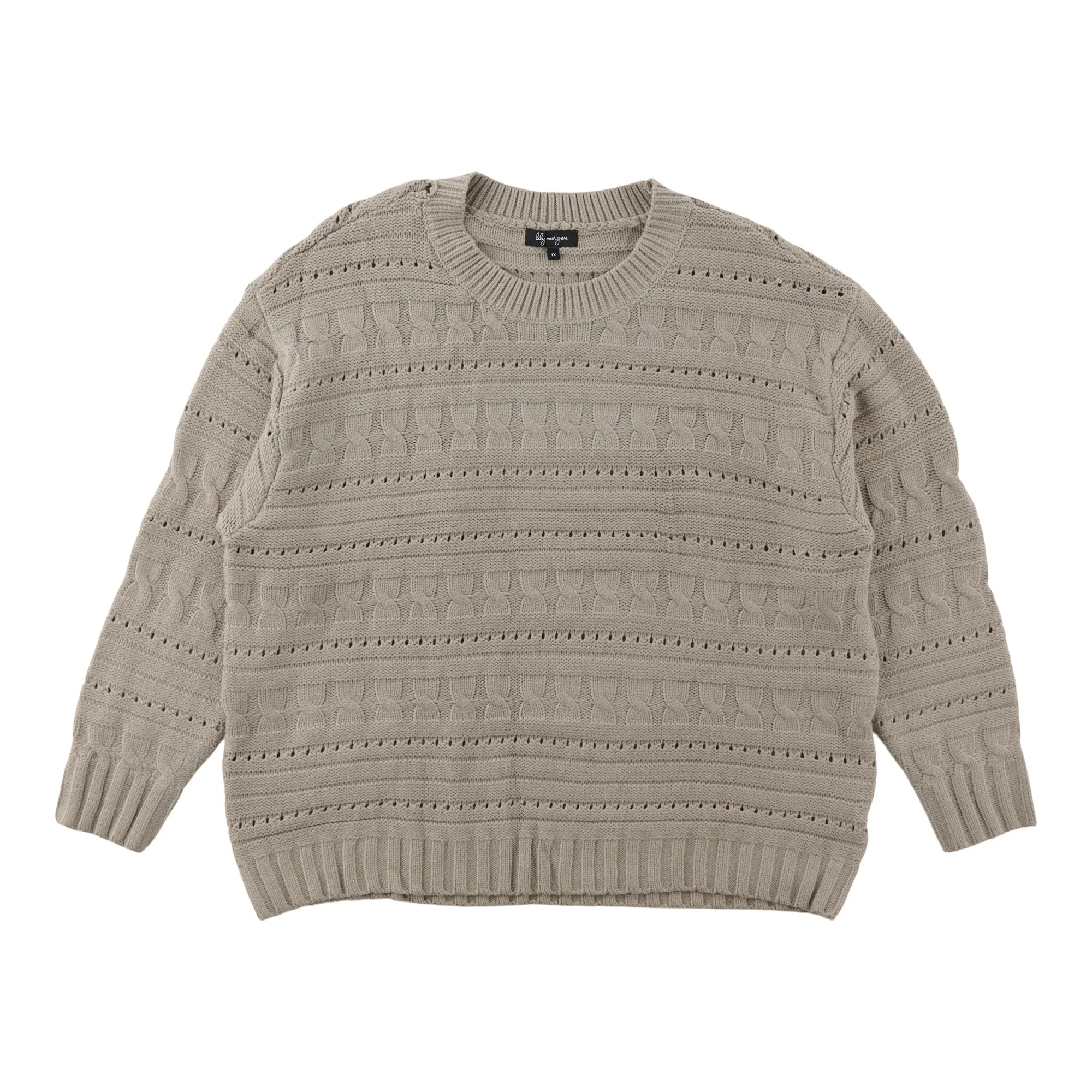 lily morgan Women's Plus Stitch Pullover Sweater sold by Giant Tiger product image thumbnail 3