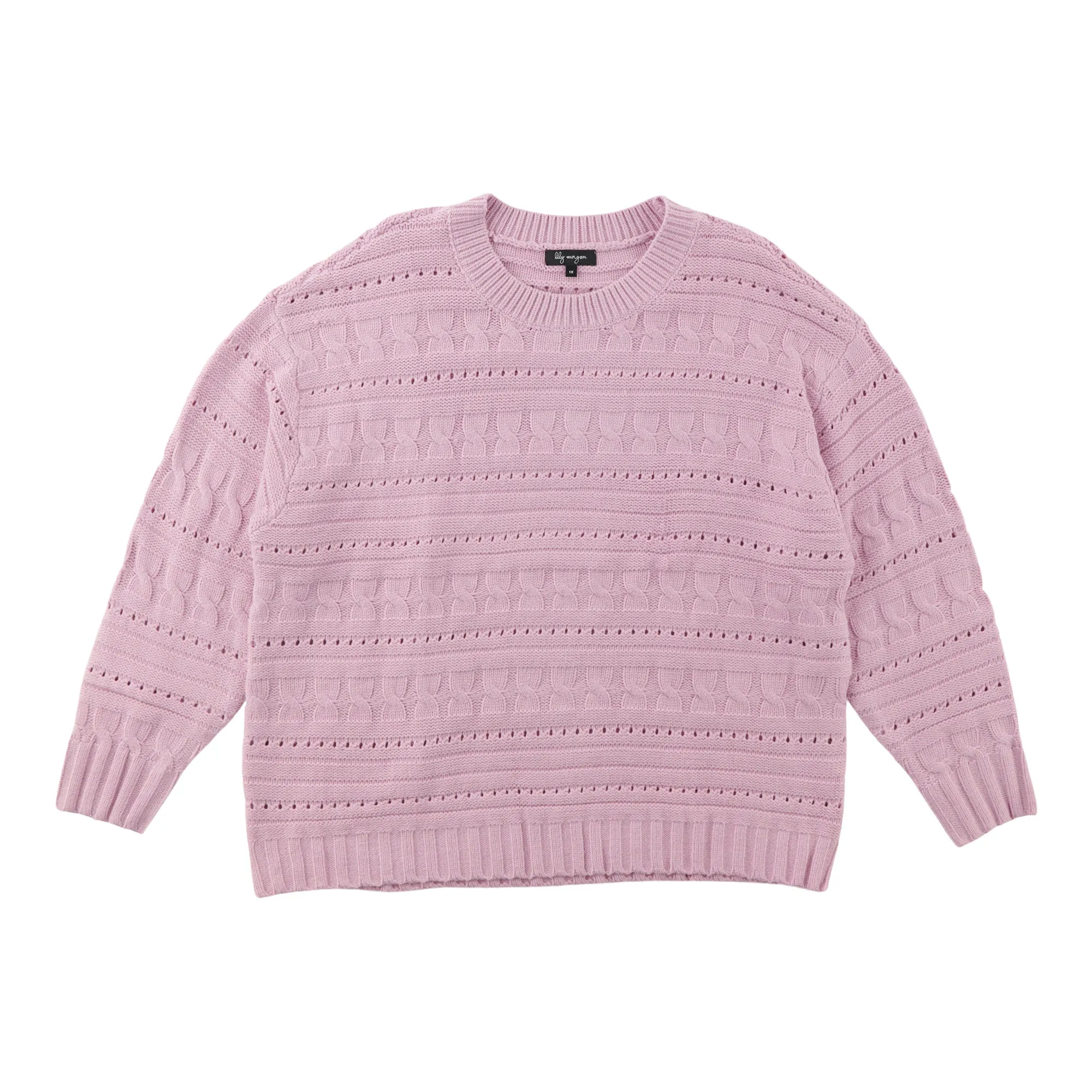 lily morgan Women's Plus Stitch Pullover Sweater sold by Giant Tiger product image thumbnail 2