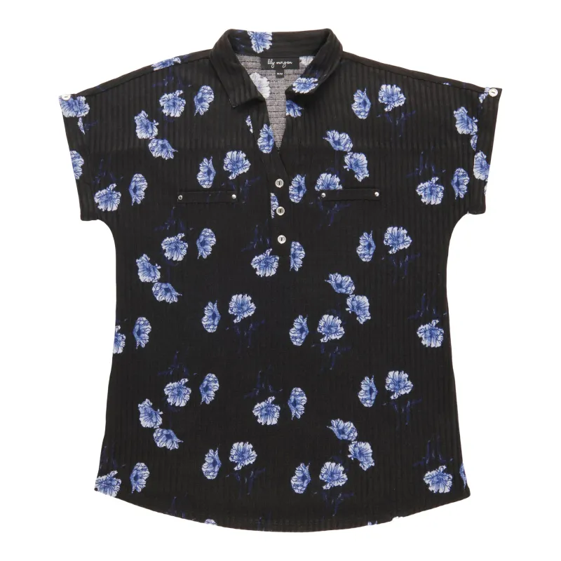 lily morgan Women's Cap Sleeve Collared Top sold by Giant Tiger