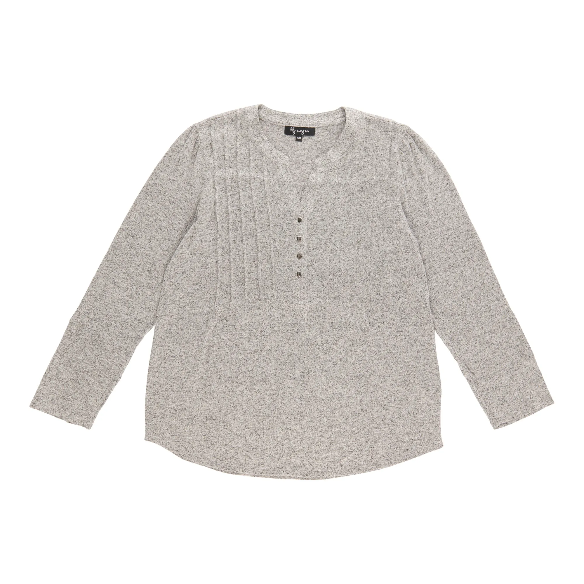 lily morgan Women's Long Sleeve Pintuck Top sold by Giant Tiger product image thumbnail 3