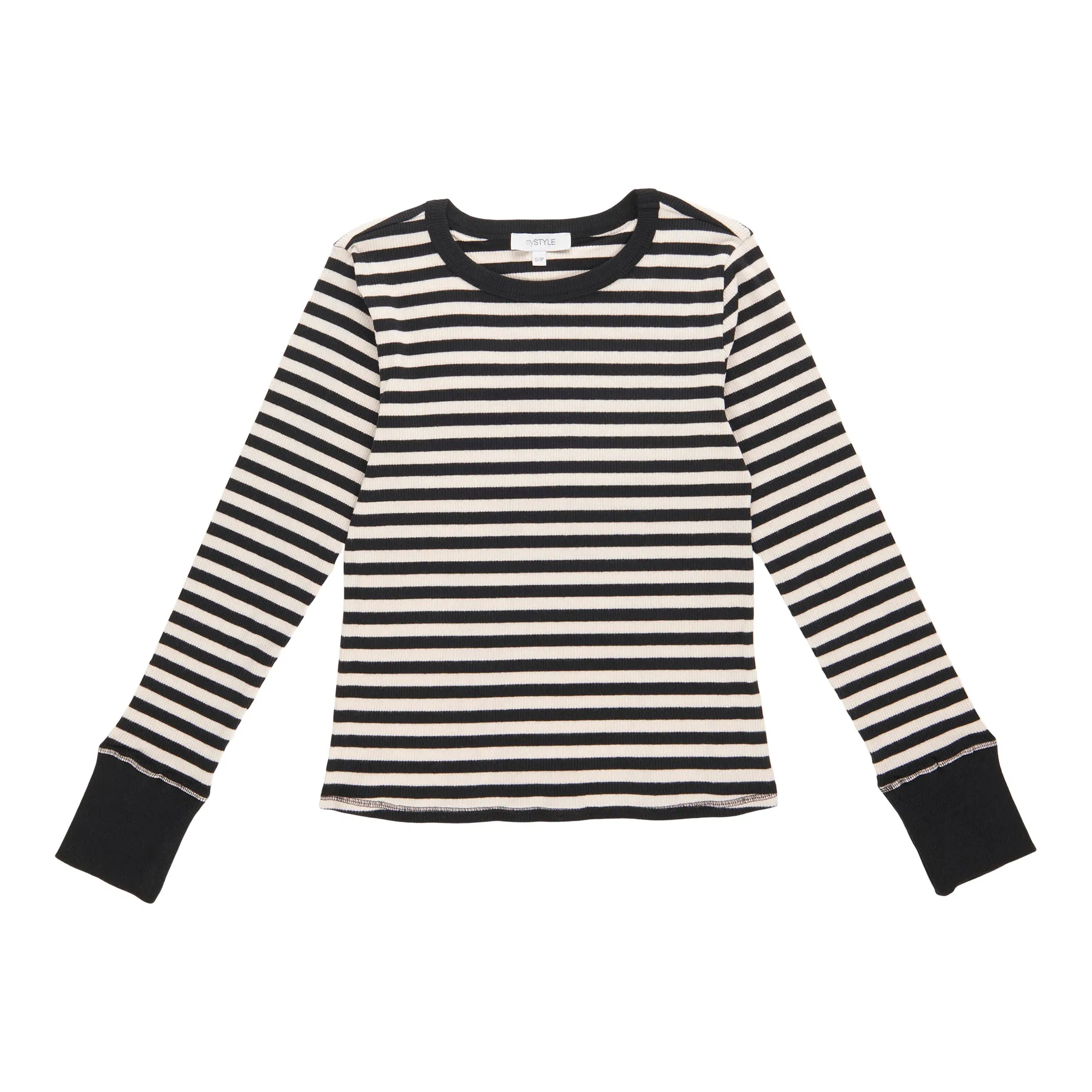 mySTYLE Women's Ribbed Long Sleeve Tee sold by Giant Tiger
