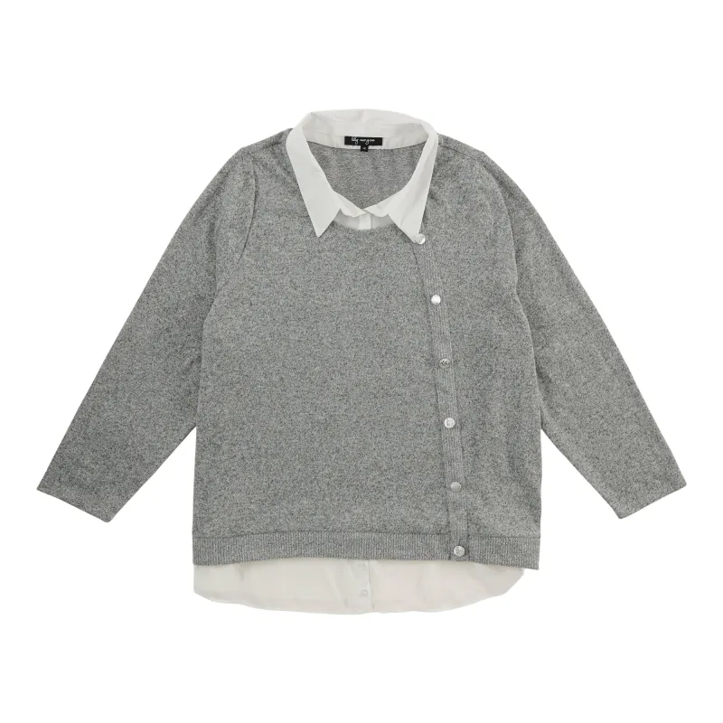 lily morgan Women's Plus Crew Neck Long Sleeve Top sold by Giant Tiger