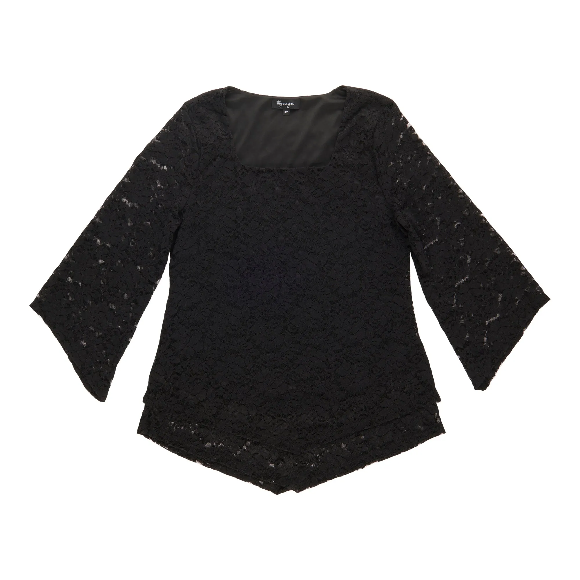 lily morgan Women's Lace Pointed Hem Top sold by Giant Tiger