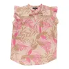 lily morgan Women's V-Neck Flutter Sleeve Blouse sold by Giant Tiger