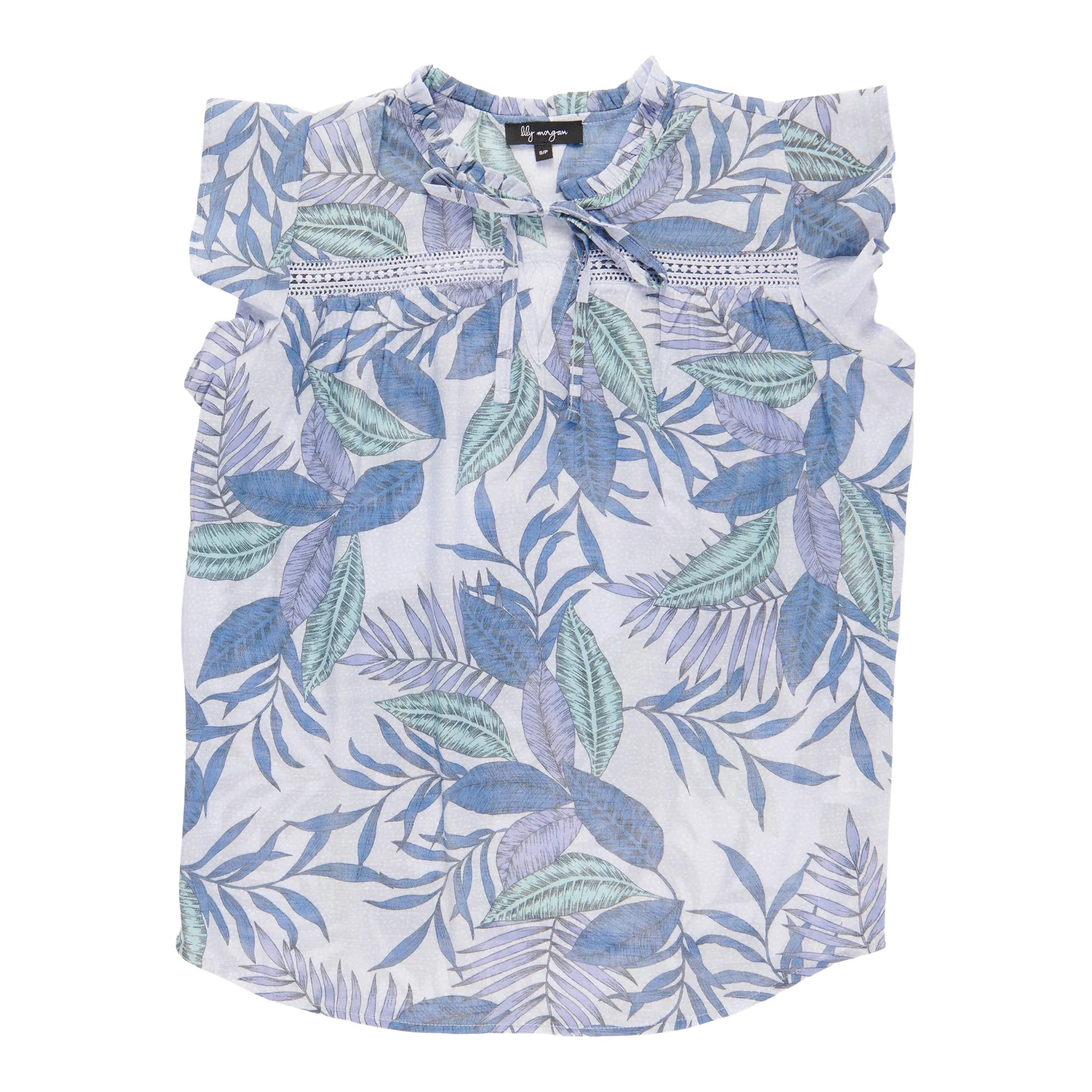 lily morgan Women's V-Neck Flutter Sleeve Blouse sold by Giant Tiger