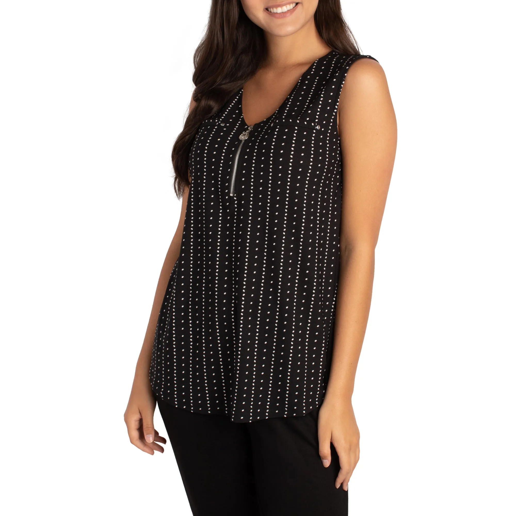 lily morgan Women's Printed Cami with Zipper - S-XL sold by Giant Tiger