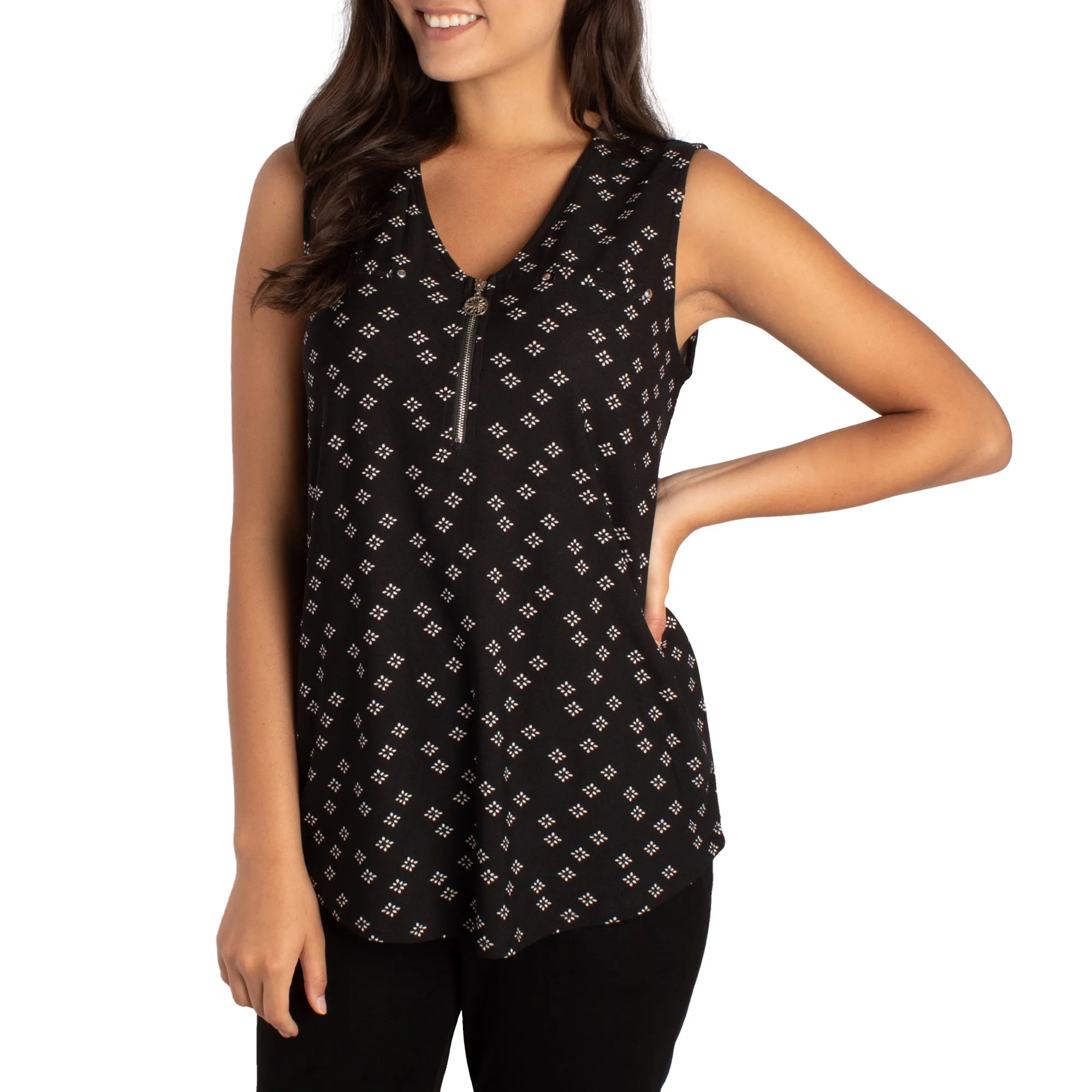 lily morgan Women's Printed Cami with Zipper - S-XL sold by Giant Tiger product image thumbnail 5
