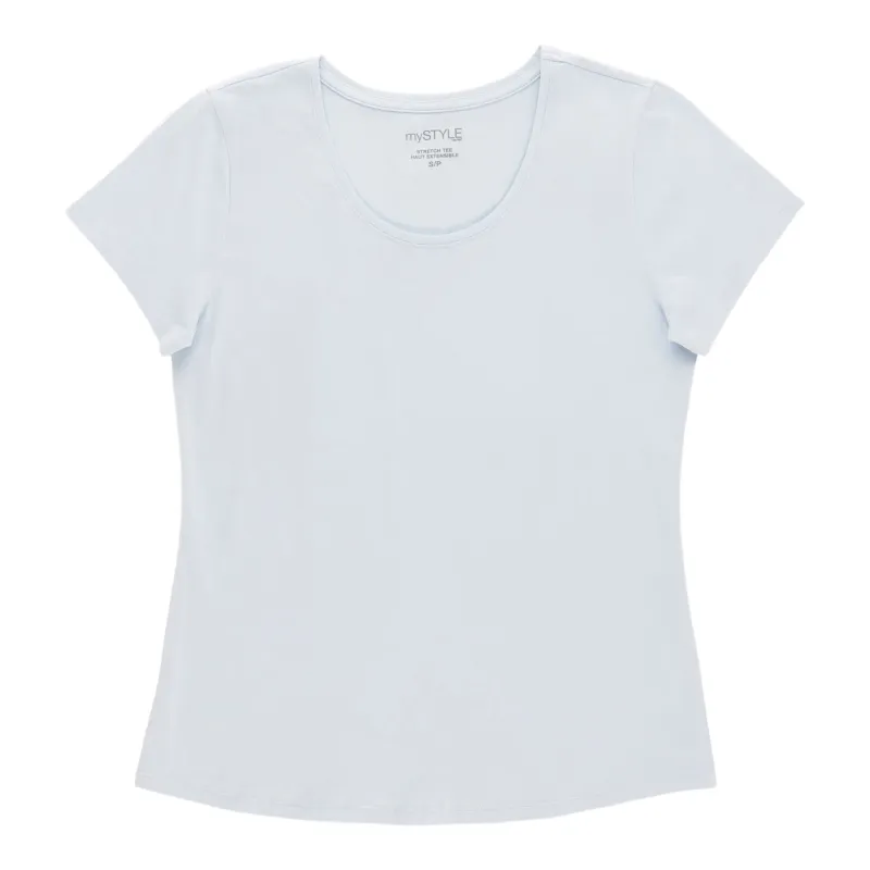 mySTYLE Women's Scooped Stretchy Tee sold by Giant Tiger