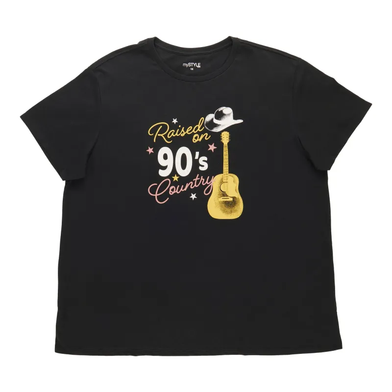 mySTYLE Women's Plus Crew Neck T-Shirt sold by Giant Tiger