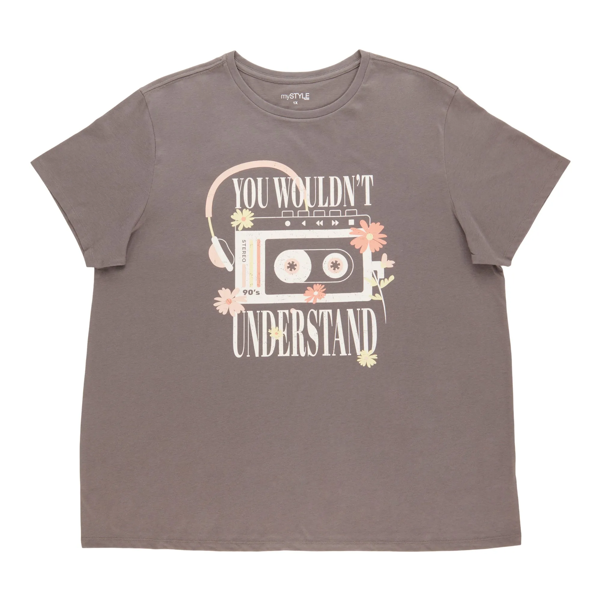 mySTYLE Women's Plus Crew Neck T-Shirt sold by Giant Tiger product image thumbnail 2