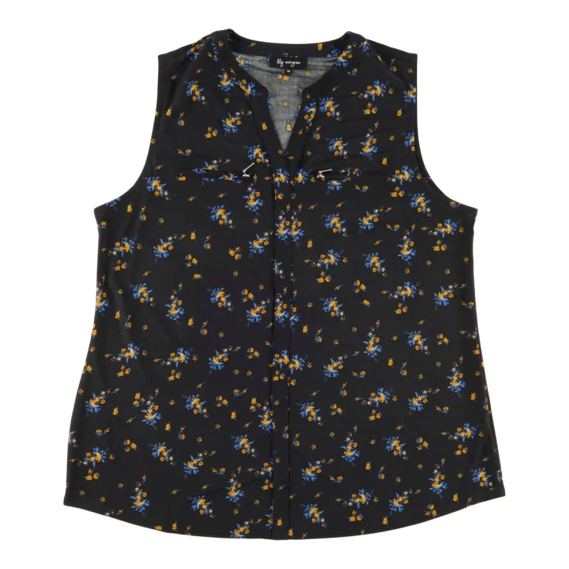 lily morgan Women's Plus Zip Detail Top sold by Giant Tiger