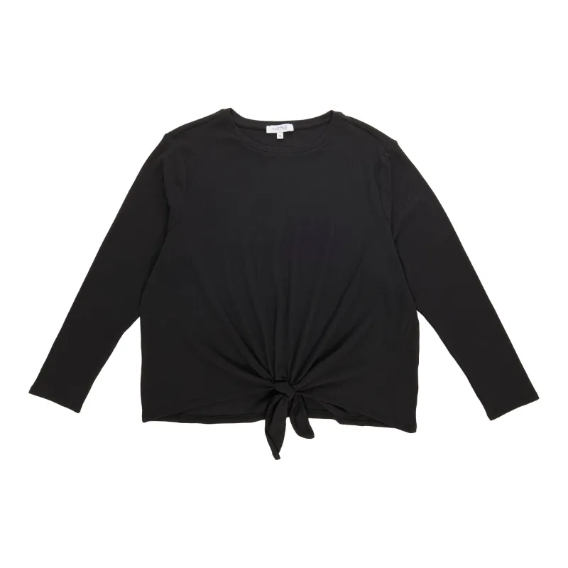 mySTYLE Women's Plus Long Sleeve Twist Front Top sold by Giant Tiger