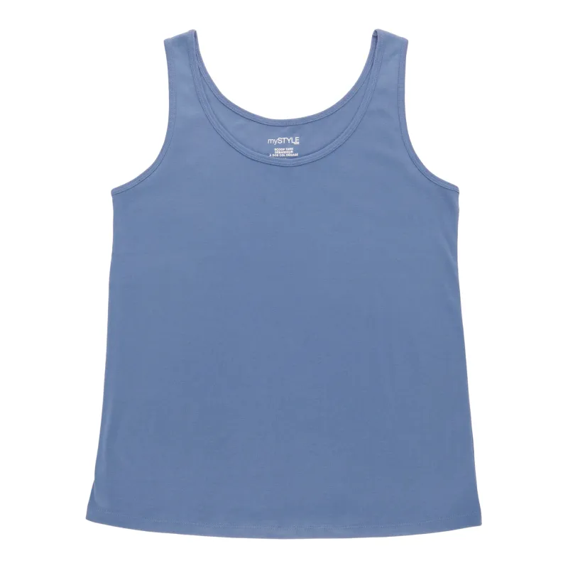 mySTYLE Women's Plus Ribbed Tank Top sold by Giant Tiger