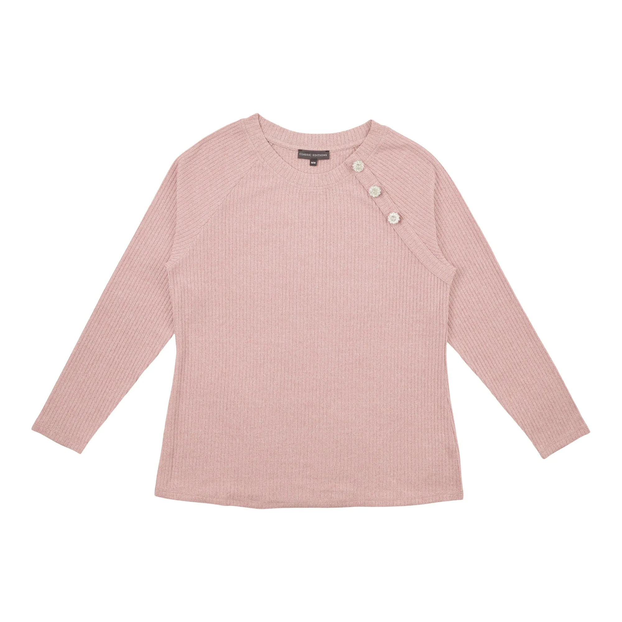 Classic Editions Women's Long Sleeve with Button Detail Top sold by Giant Tiger product image thumbnail 3