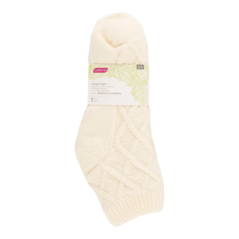 Carisma Women's Diamond Cable Slipper Socks sold by Giant Tiger