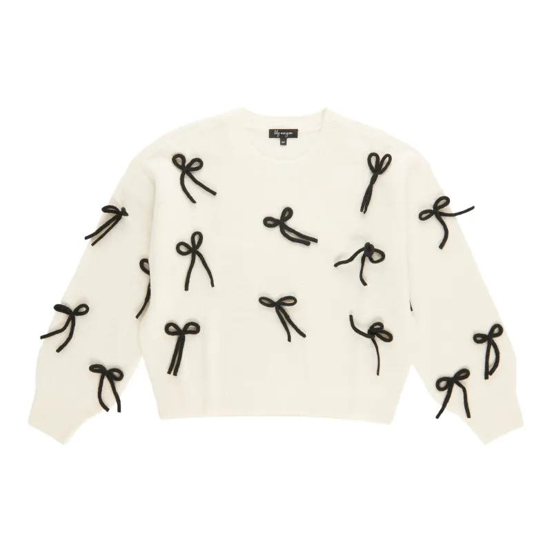 Lily Morgan Women's Embellished Bow Pullover Sweater sold by Giant Tiger