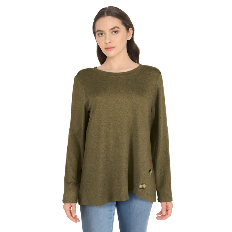 lily morgan Women's Tulip Hem Top sold by Giant Tiger
