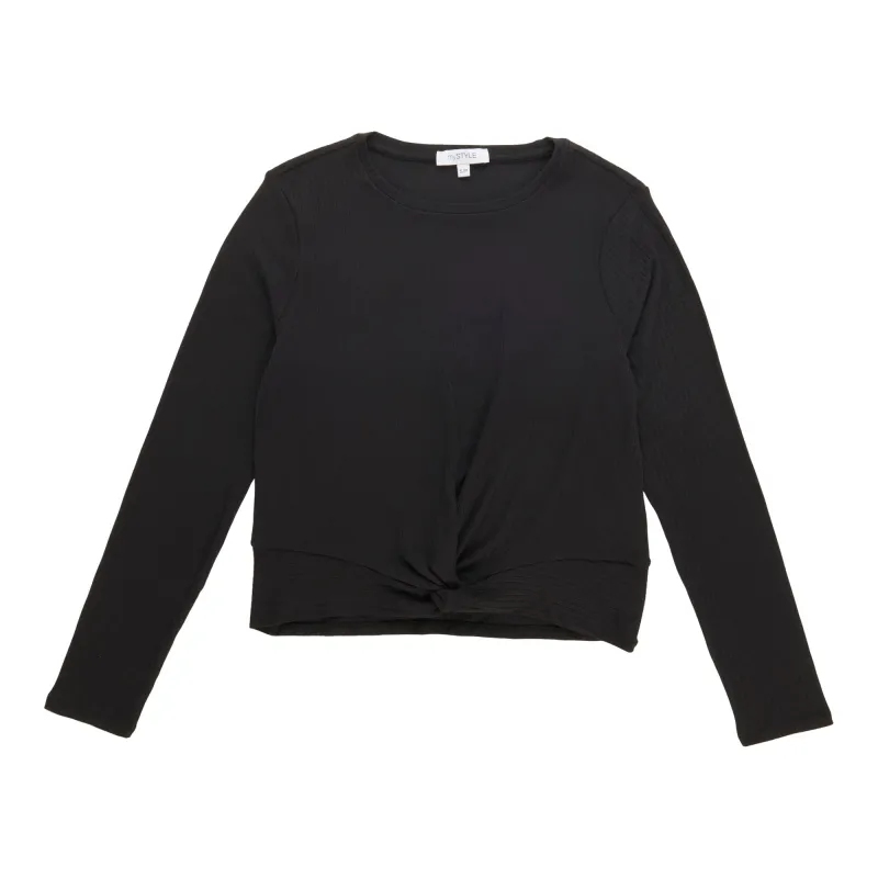 mySTYLE Women's Long Sleeve Twist Front Top sold by Giant Tiger