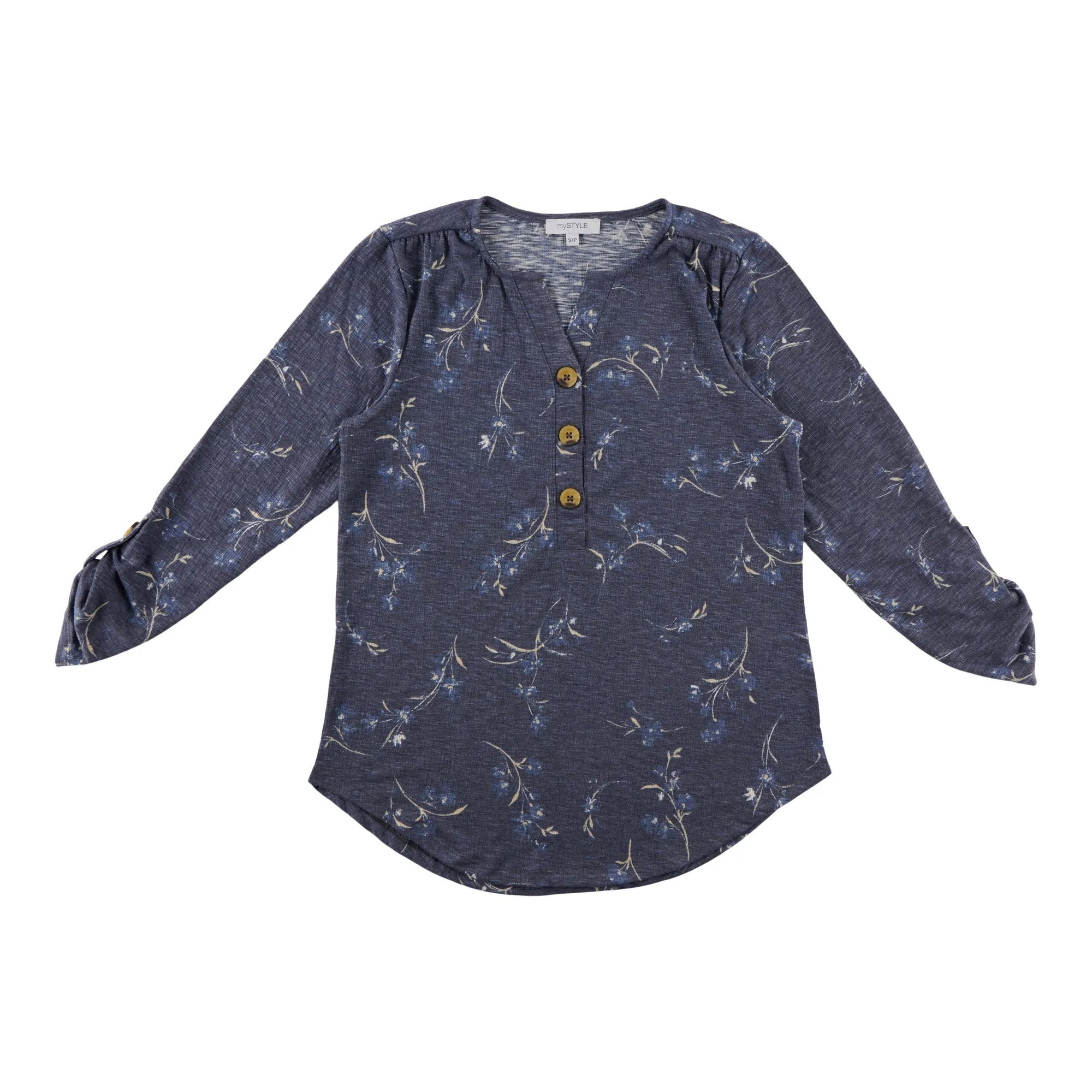 mySTYLE Women's V-Neck Long Sleeve Top sold by Giant Tiger