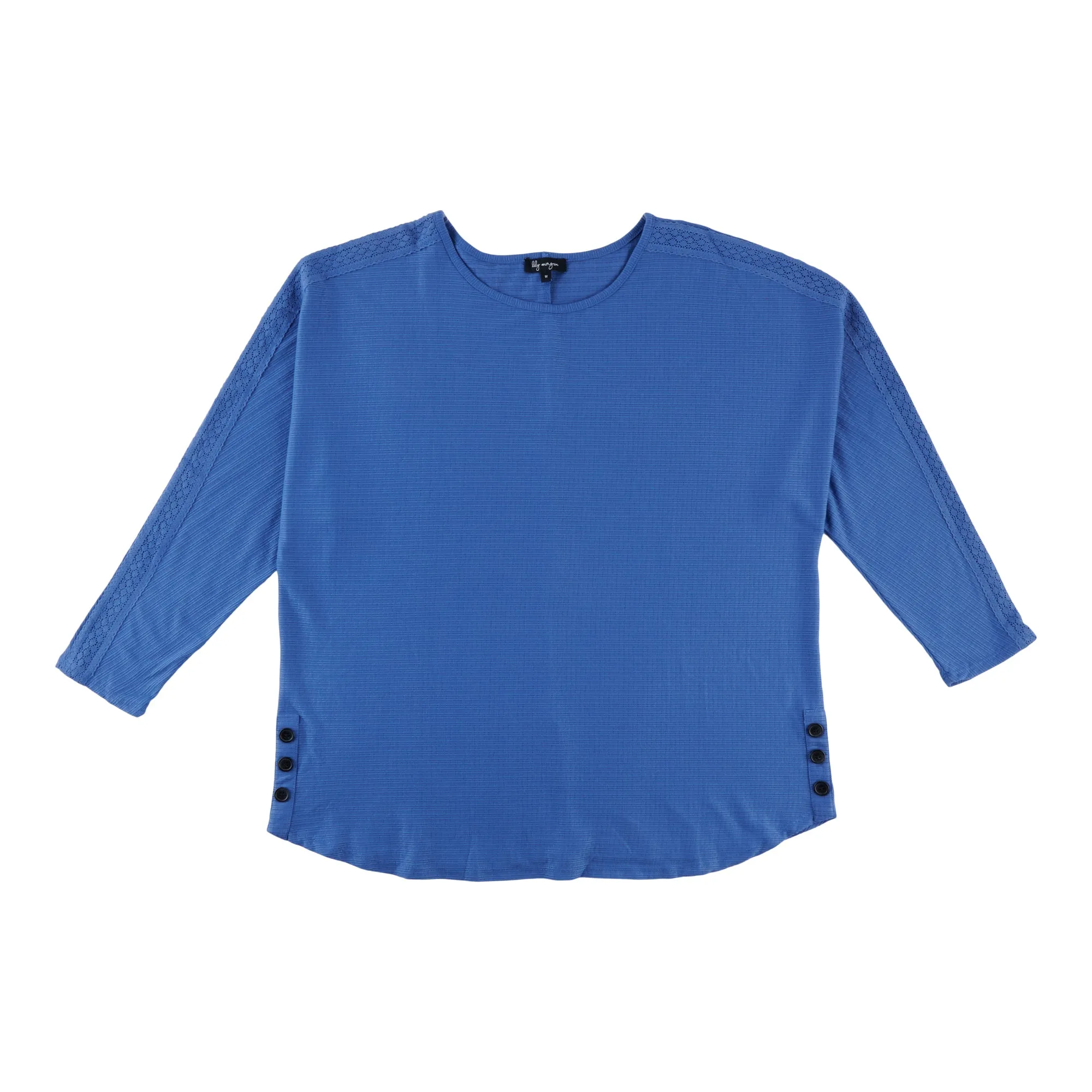 lily morgan Women's Plus Round-Neck Ribbed Blouse sold by Giant Tiger product image thumbnail 3