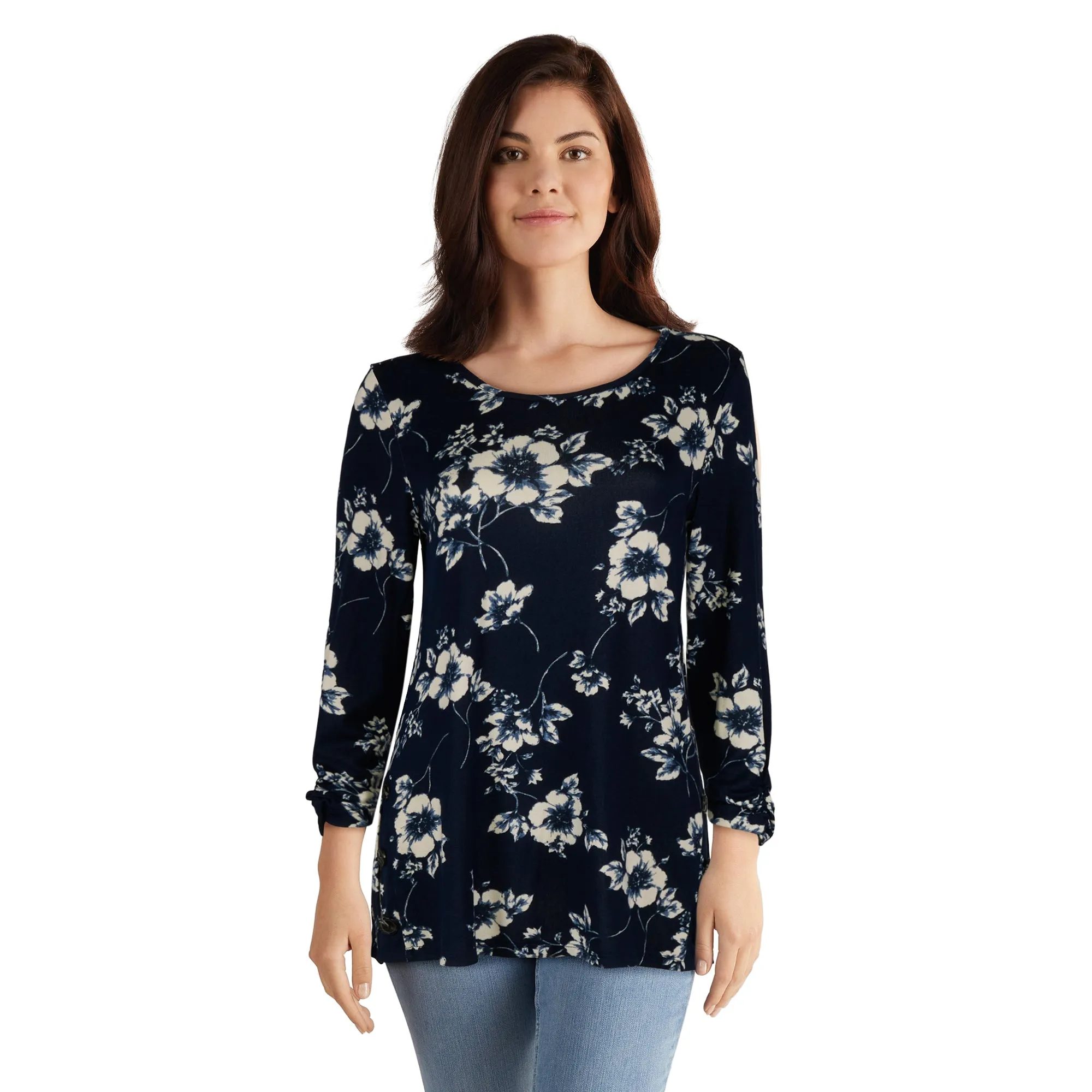 lily morgan Women's Top with Side Buttons sold by Giant Tiger