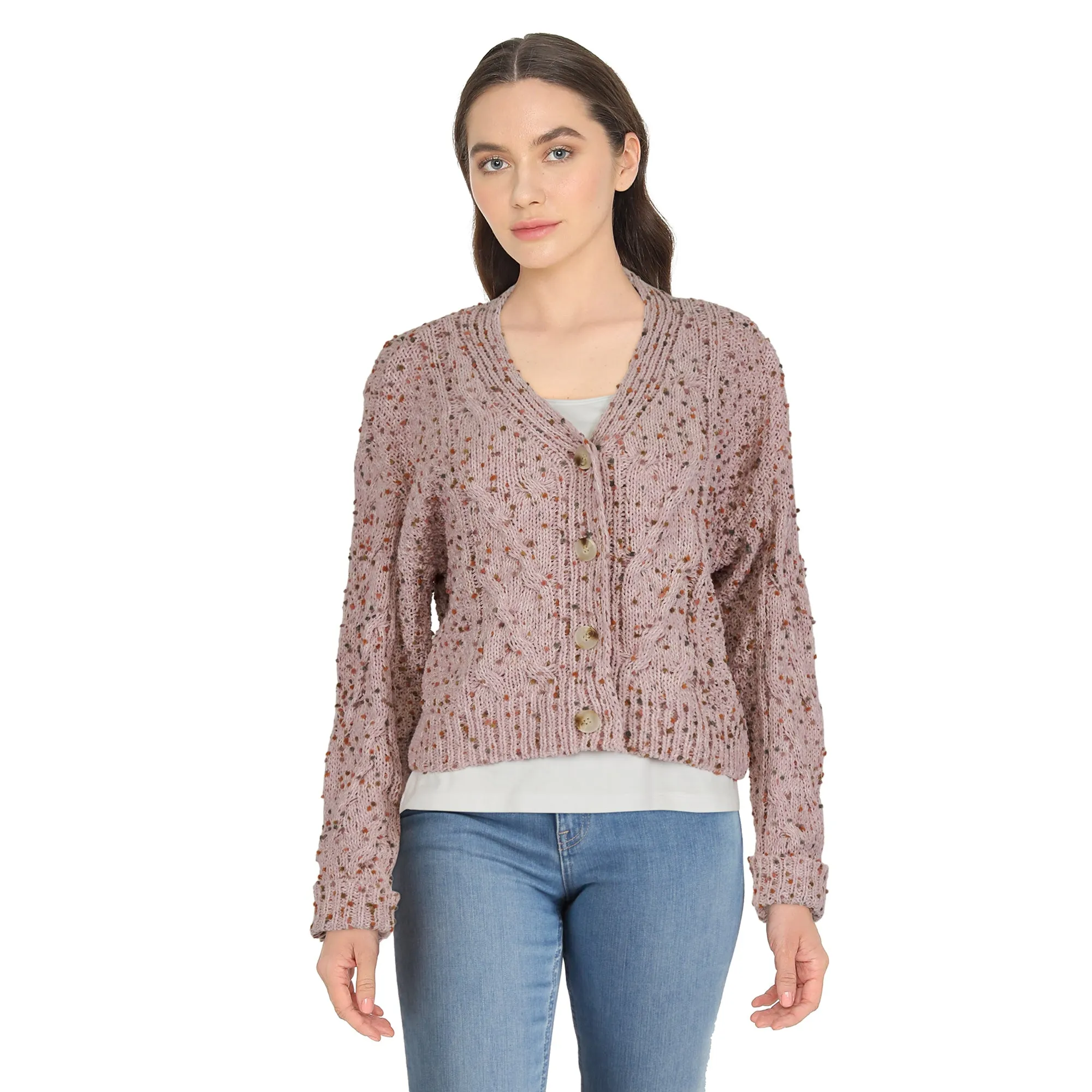 mySTYLE Women's Cable Cardigan sold by Giant Tiger product image thumbnail 3