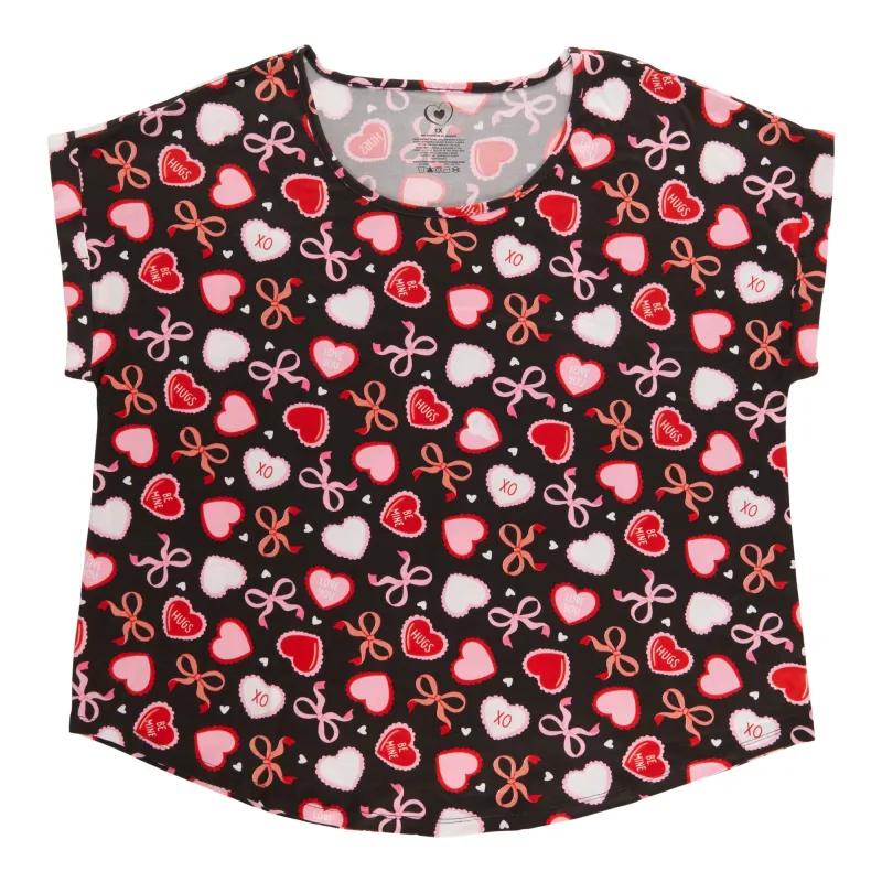 Women's Plus Valentine's Day Tee sold by Giant Tiger