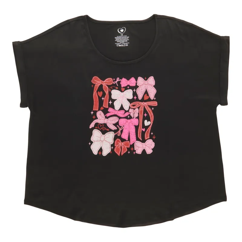 Women's Plus Valentine's Day Tee sold by Giant Tiger