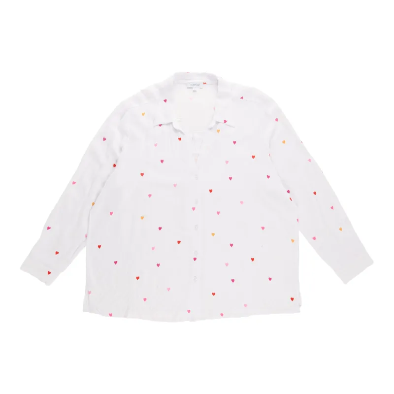 mySTYLE Women's Plus 'Love' Button-Up Shirt sold by Giant Tiger