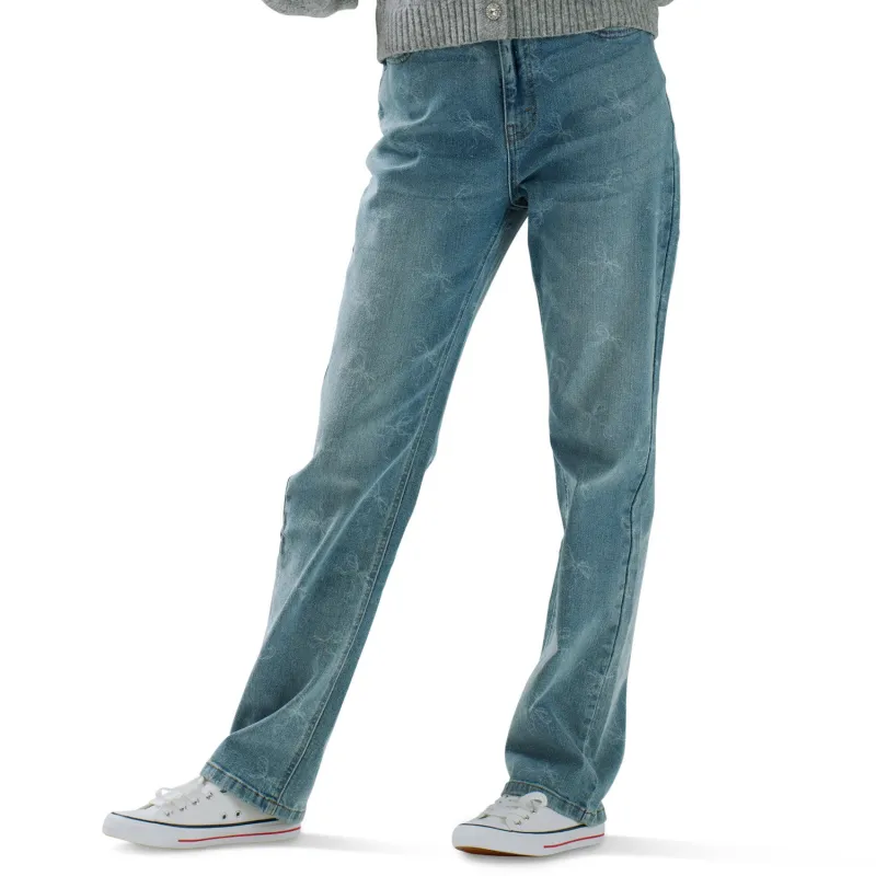 mySTYLE Women's Straight-Leg Bow Print Denim sold by Giant Tiger