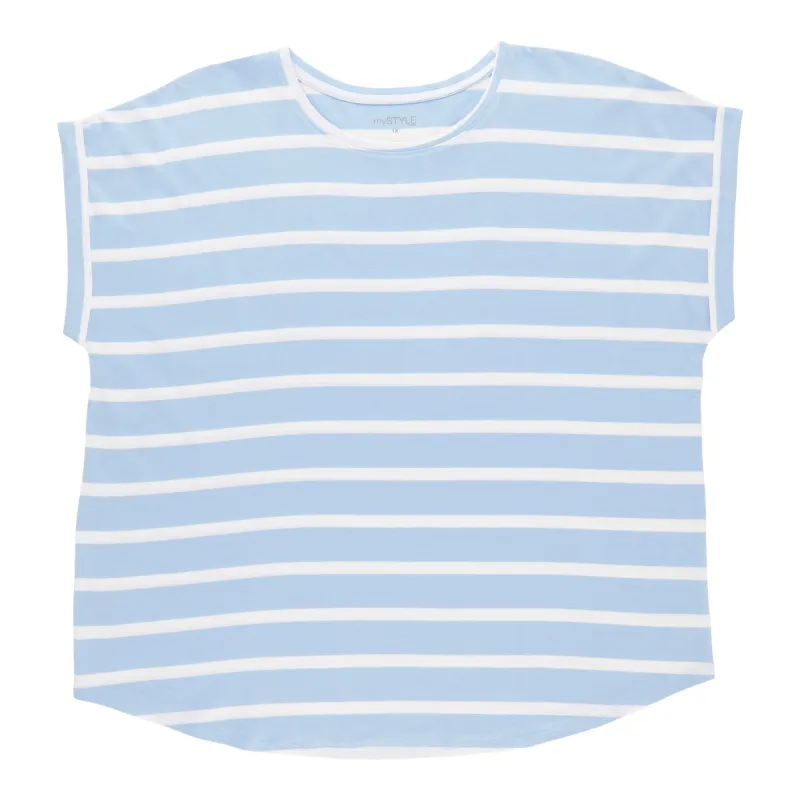 mySTYLE Women's Plus Crew Neck T-Shirt sold by Giant Tiger