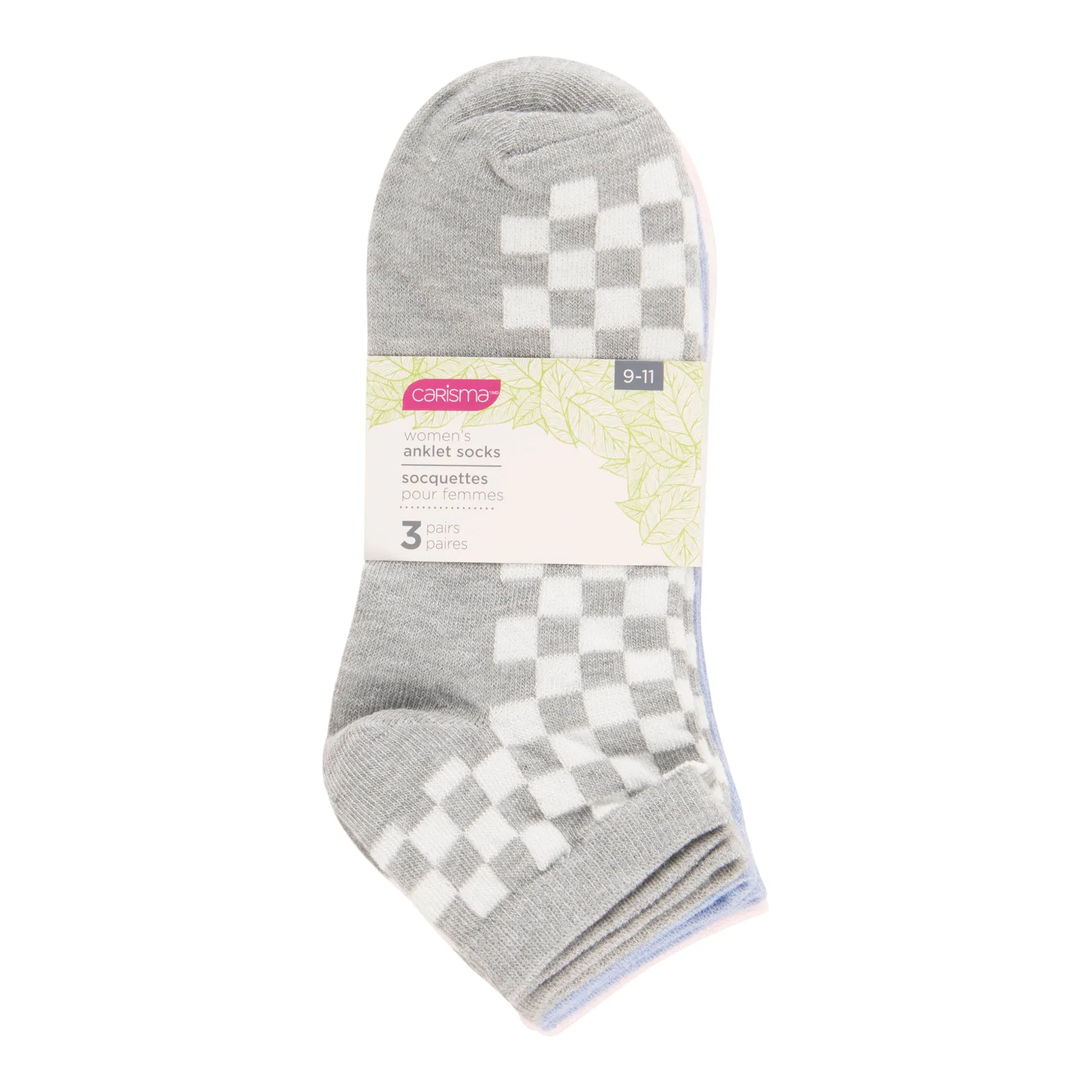 Carisma Women's Novelty Ankle Socks, 3-Pack sold by Giant Tiger product image thumbnail 4