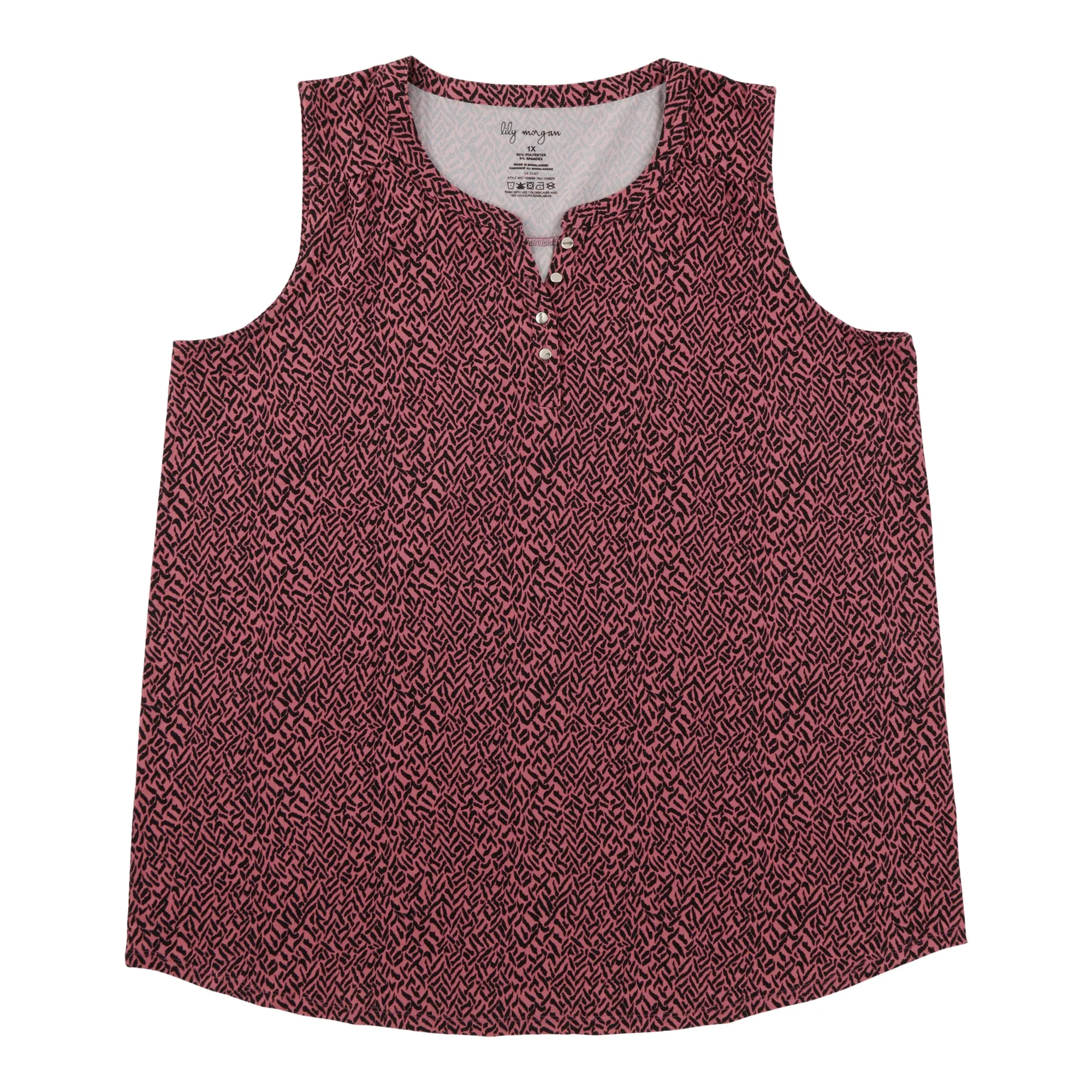 lily morgan Women's Printed Camisole with Buttons sold by Giant Tiger product image thumbnail 3