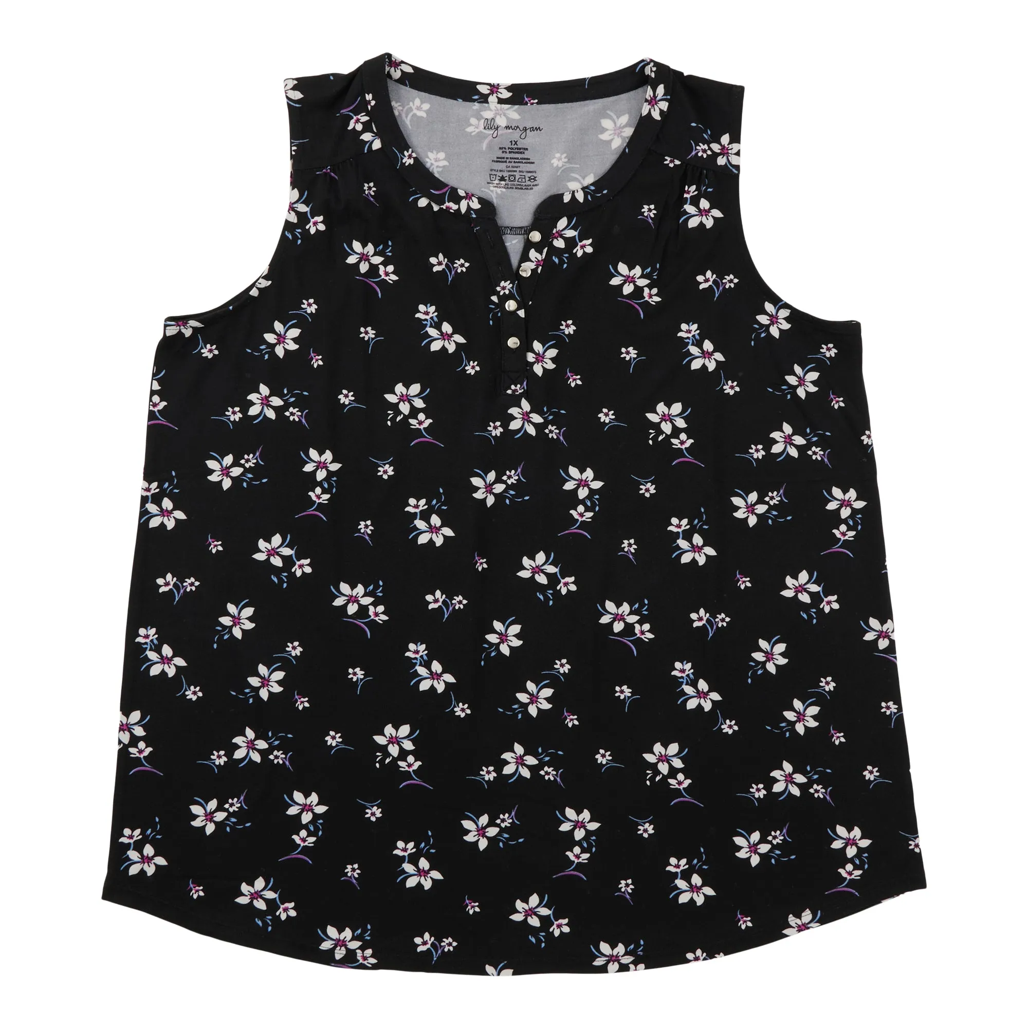 lily morgan Women's Printed Camisole with Buttons sold by Giant Tiger