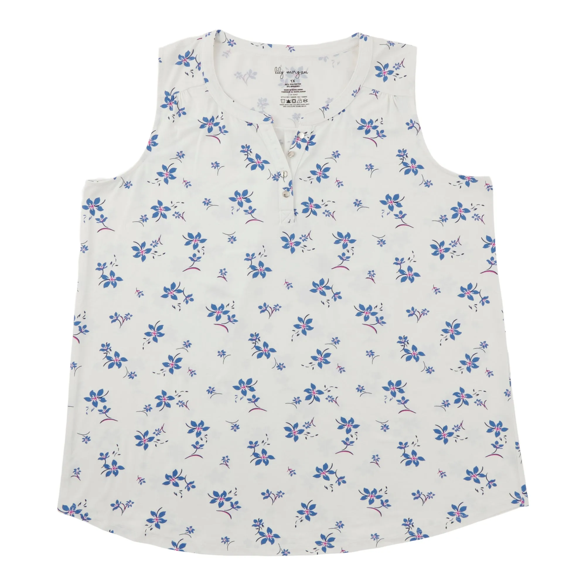 lily morgan Women's Printed Camisole with Buttons sold by Giant Tiger product image thumbnail 4