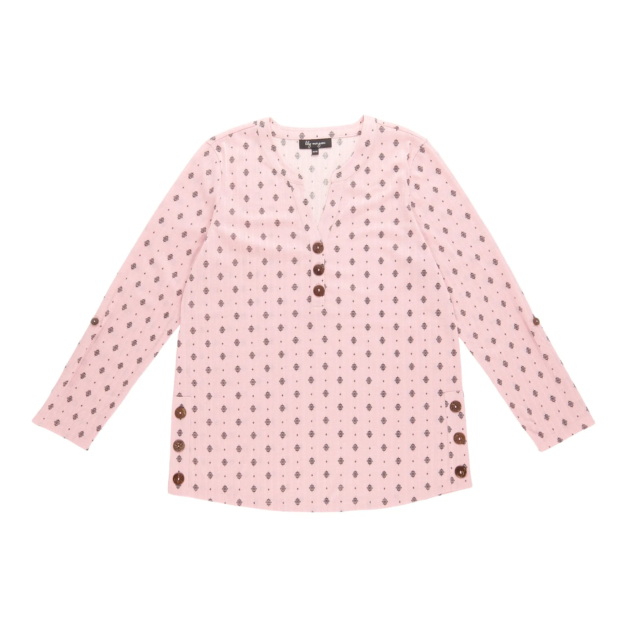 lily morgan Women's Top with Side Buttons sold by Giant Tiger