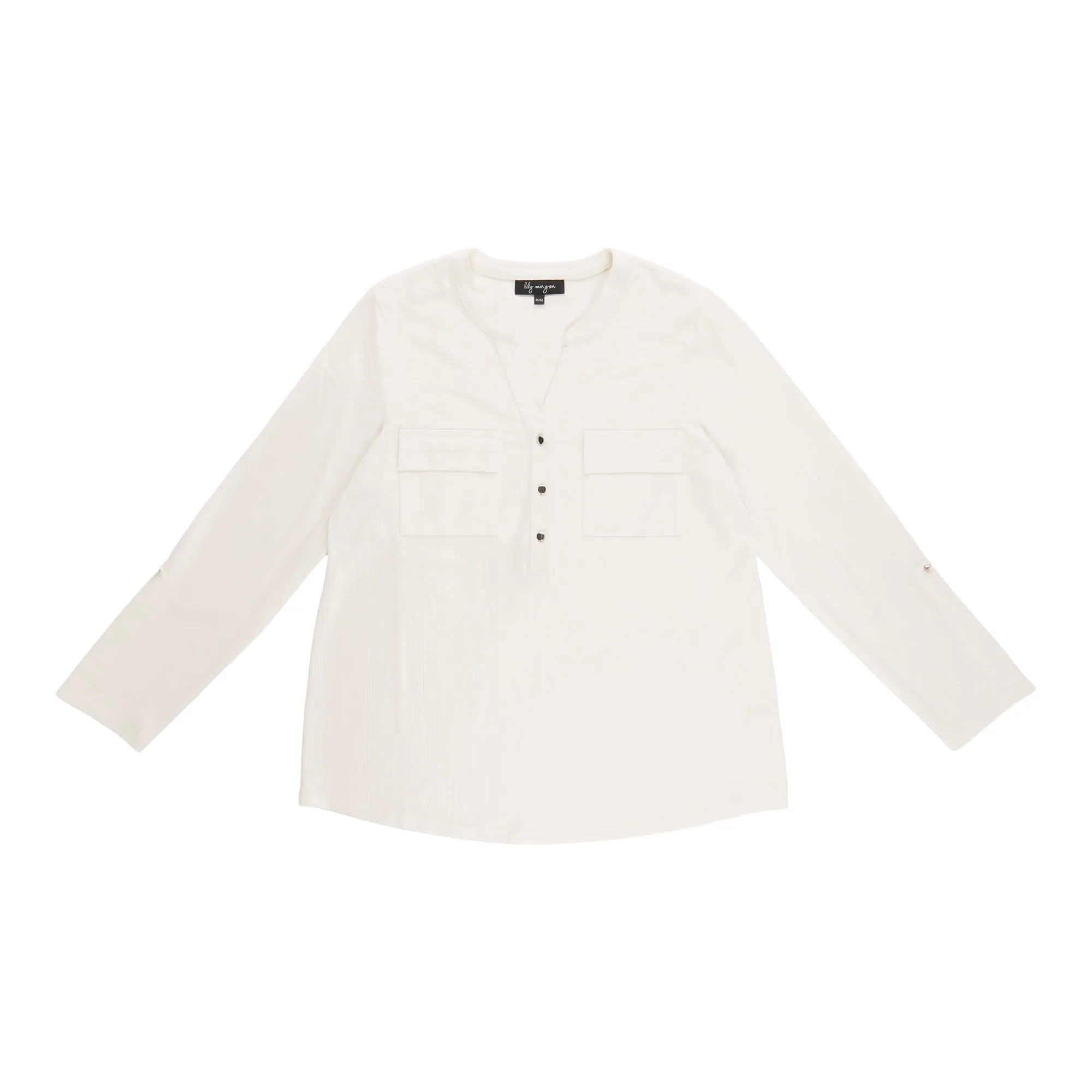 lily morgan Women's Mandarin Collar Top sold by Giant Tiger product image thumbnail 2