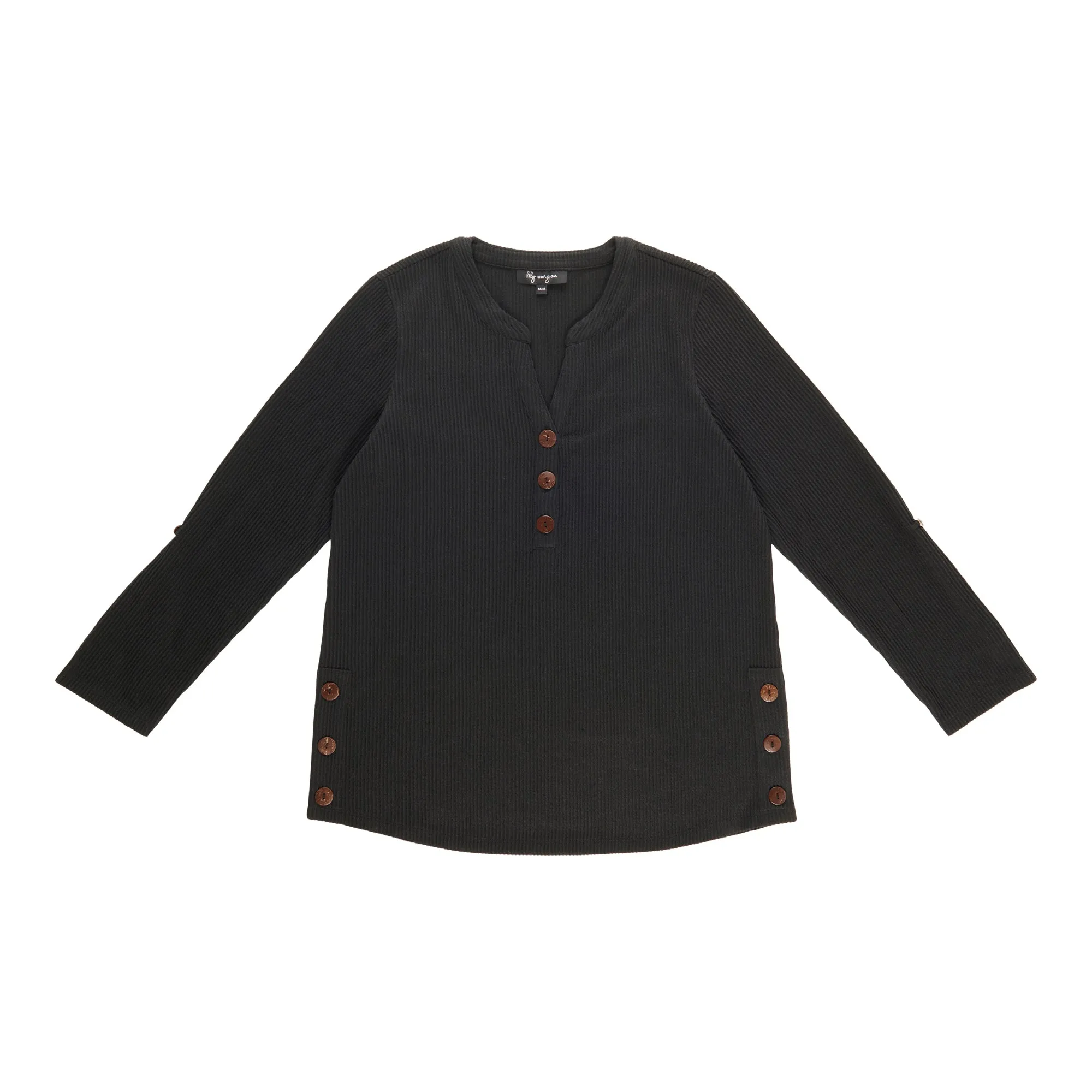 lily morgan Women's Top with Side Buttons sold by Giant Tiger