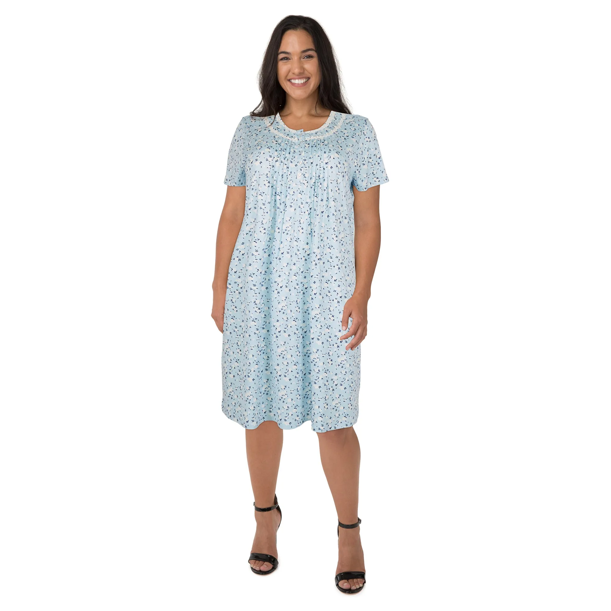 Carisma Women's Plus Nightgown with Lace Accents sold by Giant Tiger