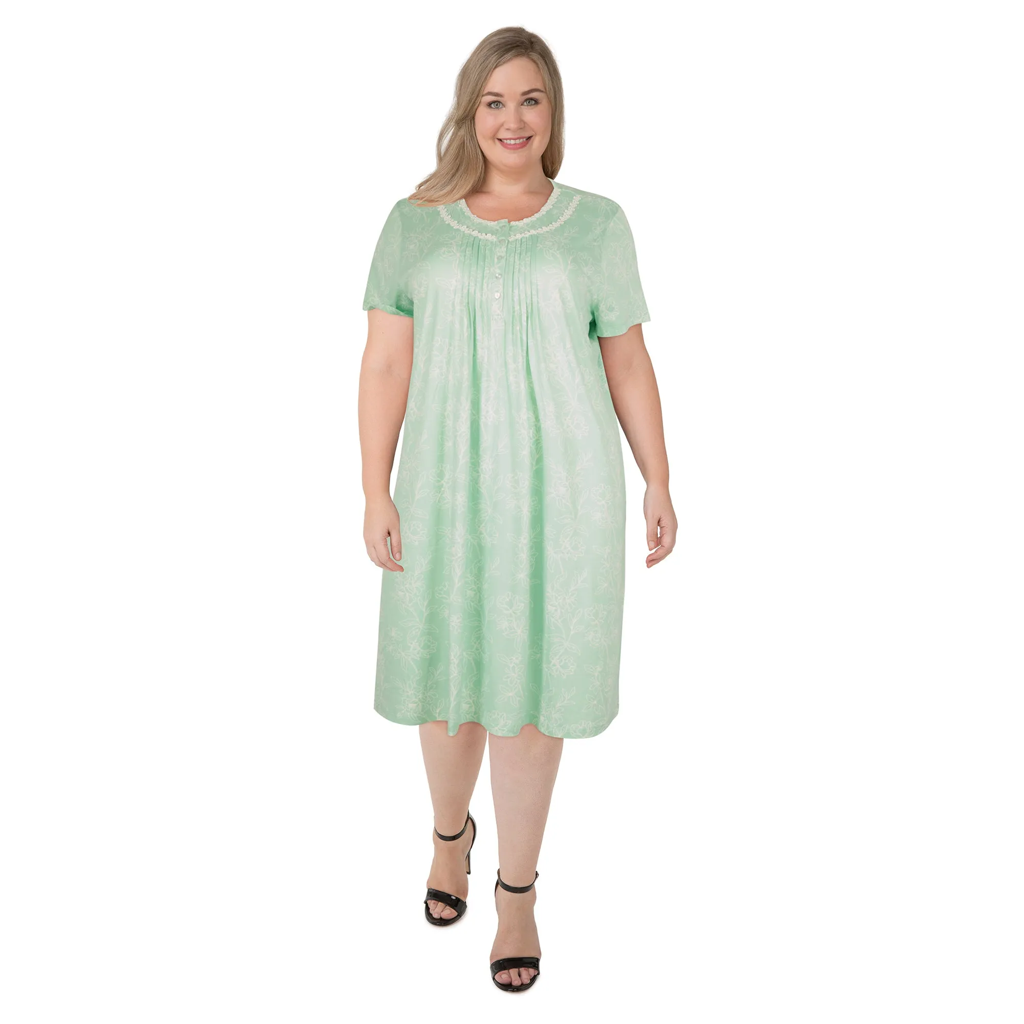 Carisma Women's Plus Nightgown with Lace Accents sold by Giant Tiger product image thumbnail 2