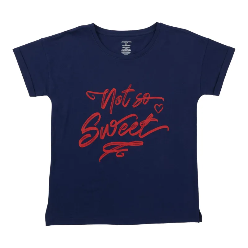 Carisma Women's Cotton Sleep T-Shirt with Screen Print sold by Giant Tiger