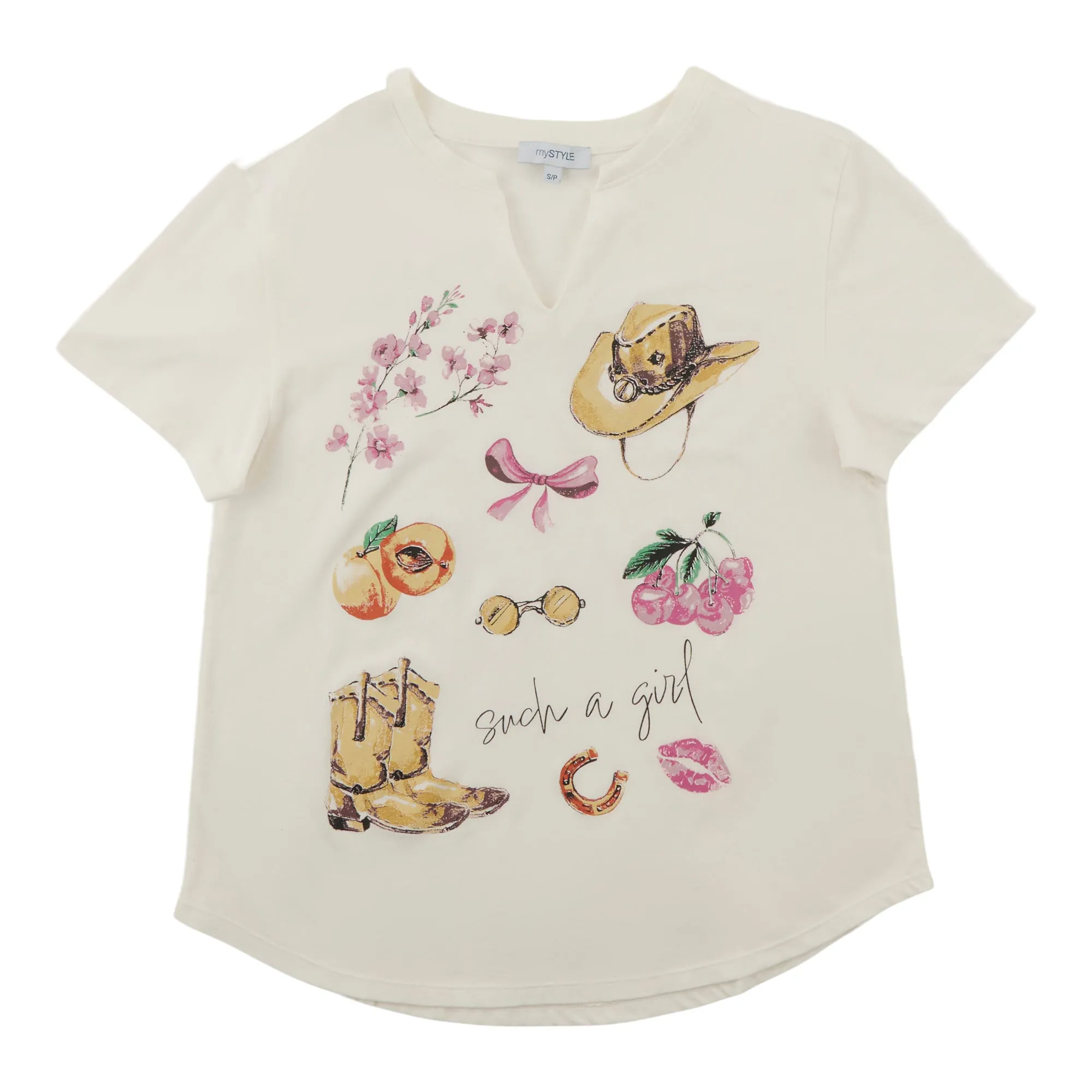 mySTYLE Women's V-Neck T-Shirt sold by Giant Tiger product image thumbnail 3