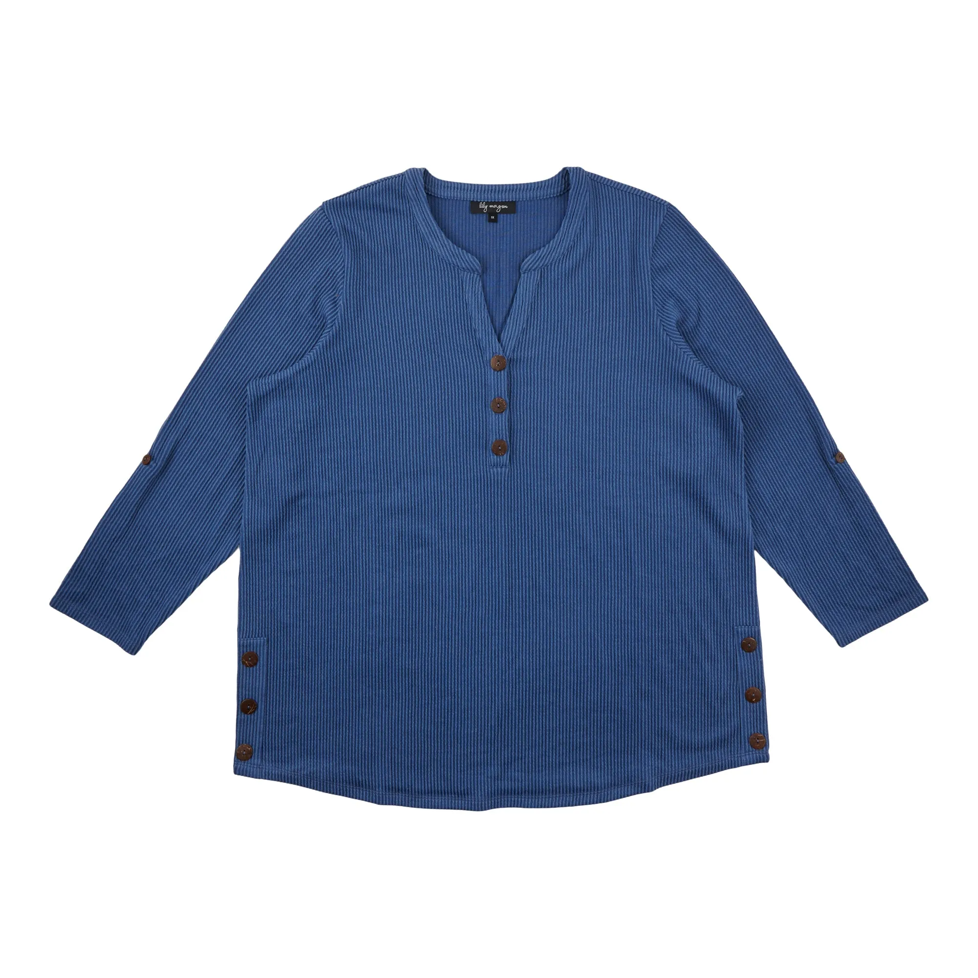 lily morgan Women's Plus Top with Side Buttons sold by Giant Tiger product image thumbnail 4