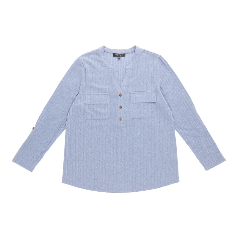 lily morgan Women's Long Sleeve V-Neck Top made by Giant Tiger