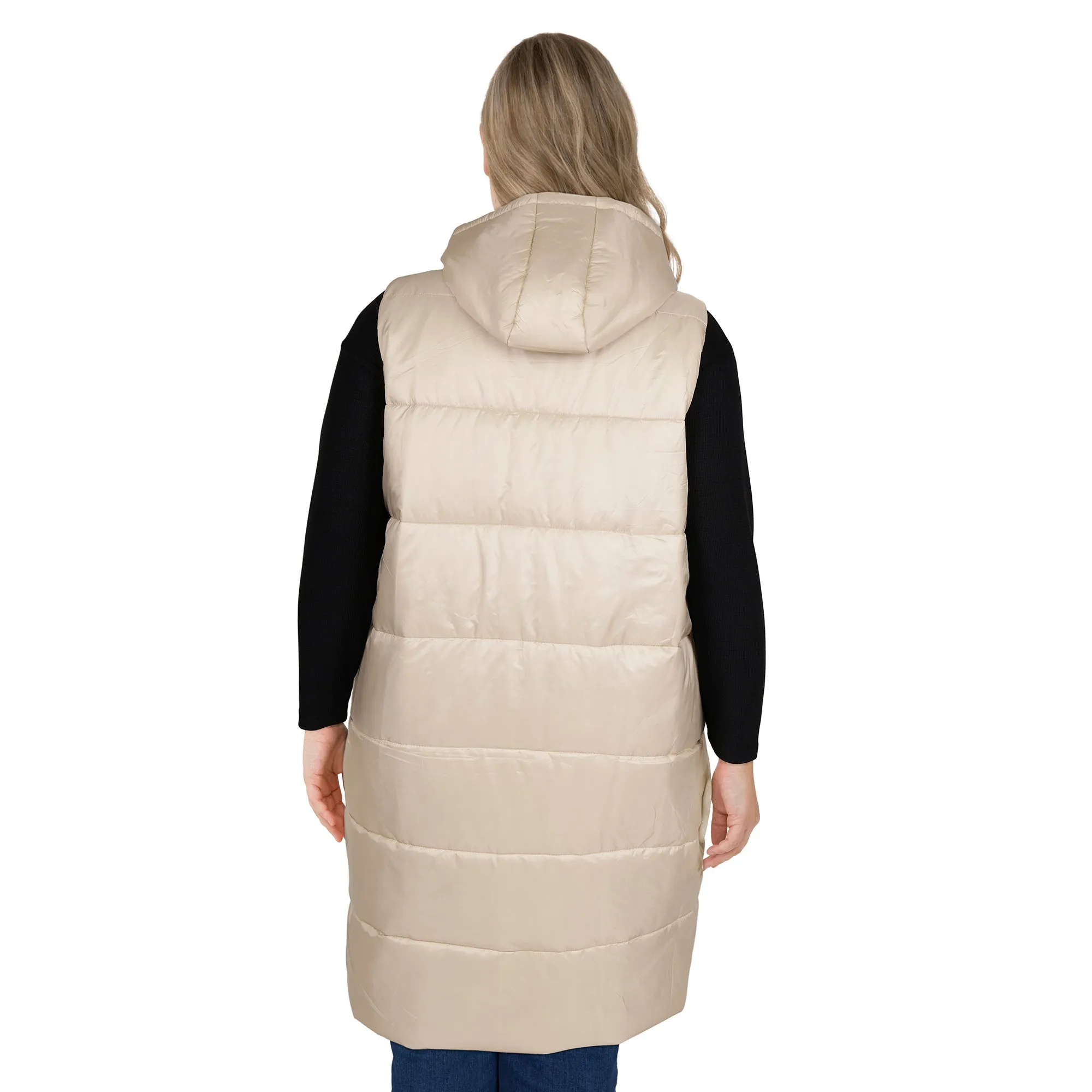 mySTYLE Women's Plus Long Puffer Vest sold by Giant Tiger product image thumbnail 4